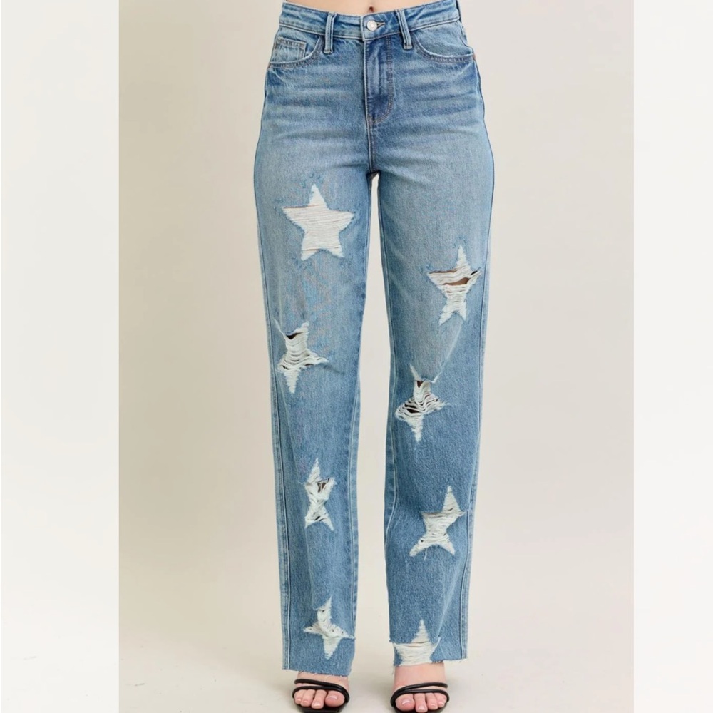 Judy Blue High Rise Star Jeans Size 7/28